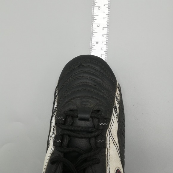 Rawlings Shoes Mens Cleats Soccer Goalie Black White Faux Leather Lace Up 7.5 - Picture 3 of 10